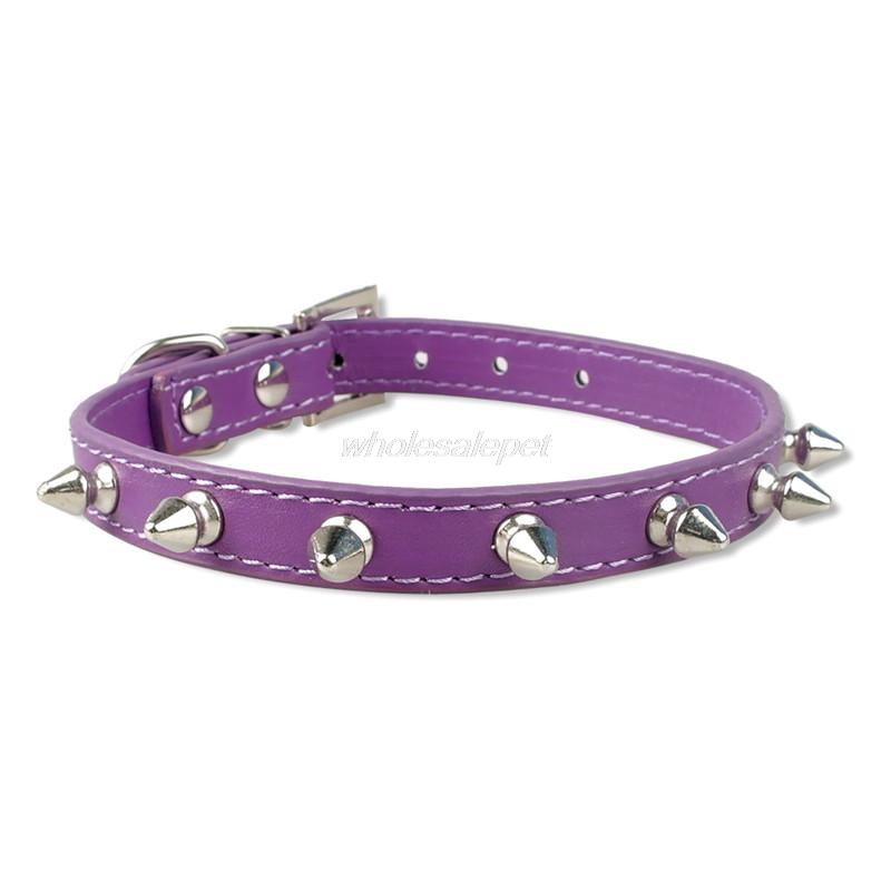 Cyan Ganymede 1 Row Cute Rivets Studded Dog Collar Puppy Cat