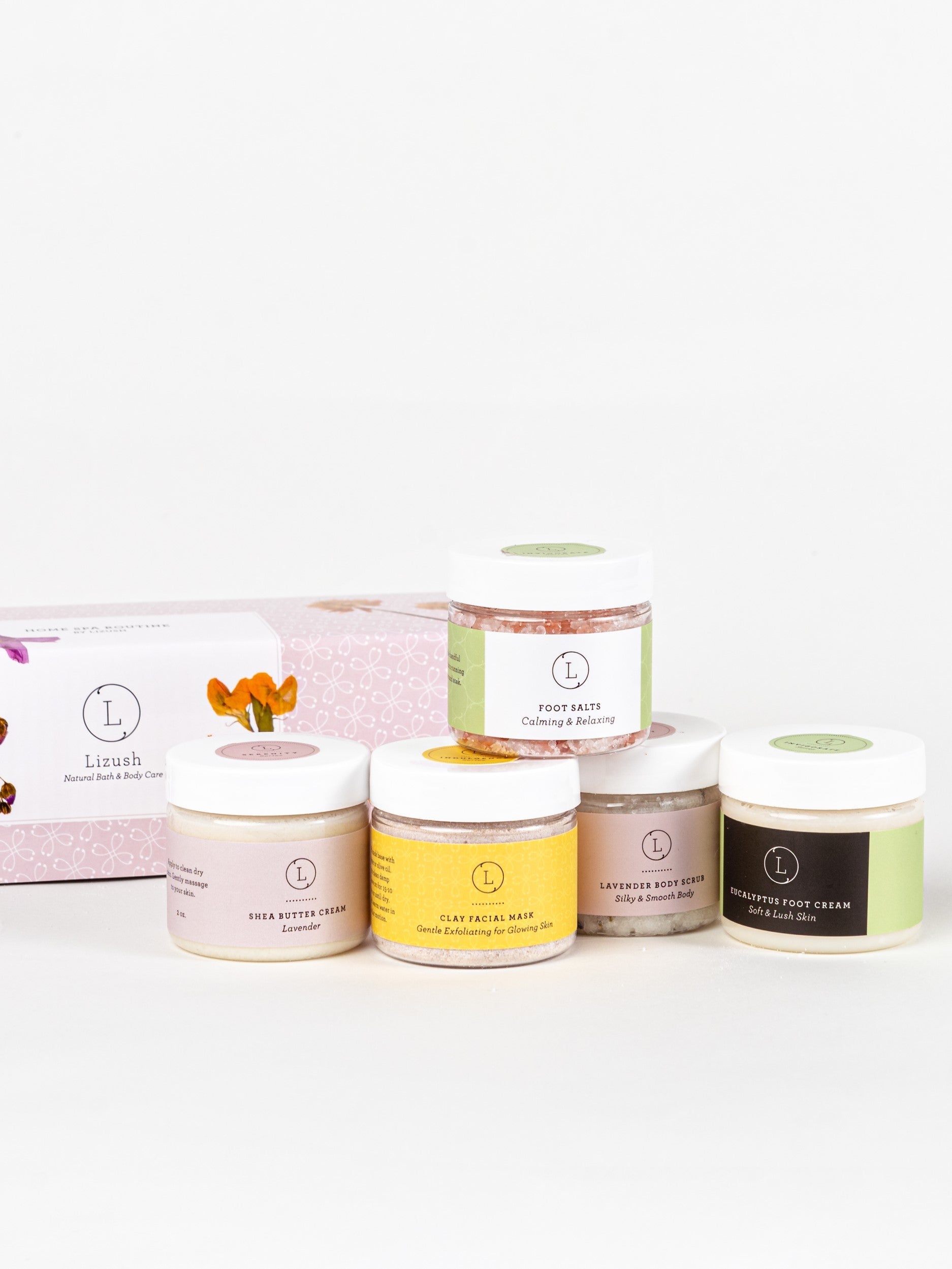 Full body Luxury Home Spa Routine Set - Perfect thinking of you gift by Lizush