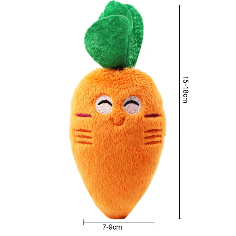 Green Hyperion 1pc Plush Dog Toys Squeaky Bone Ice Cream