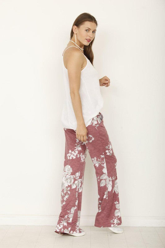 EG Fashion Fold Over Wide Leg Palazzo Pants