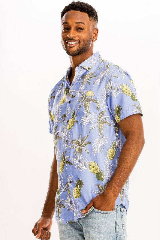 Weiv Print Hawaiian Shirt