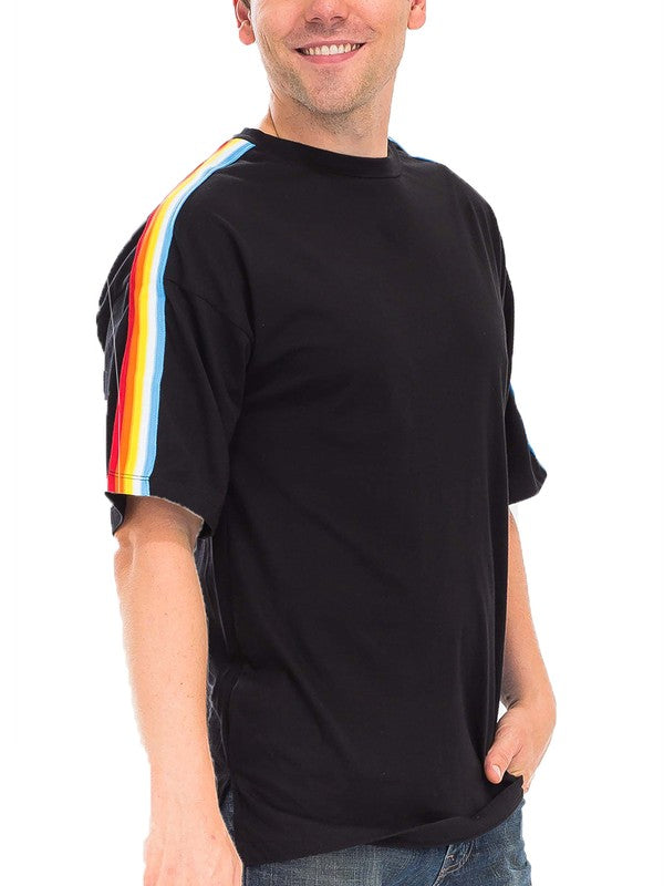 Rainbow Tape Short Sleeve Tshirt