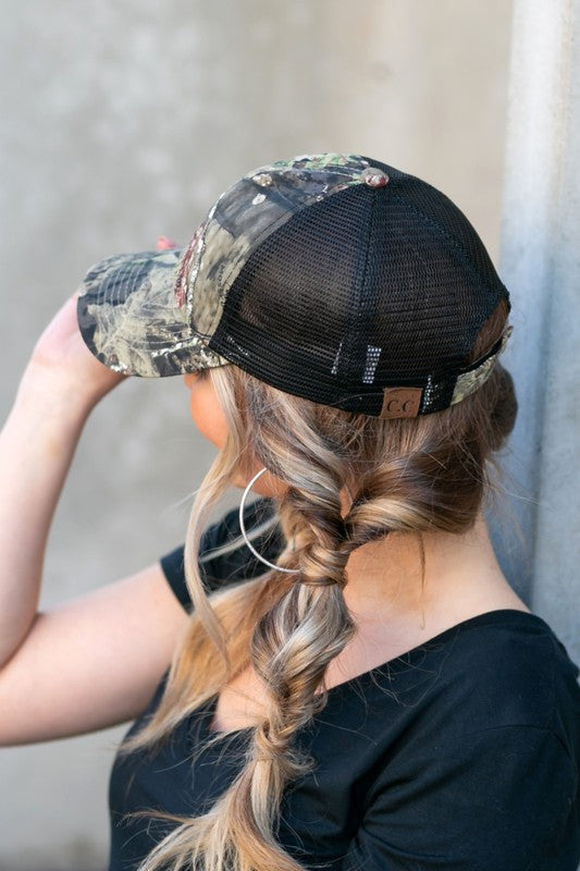 Aili's Corner CC Mossy Oak Baseball Cap Hat