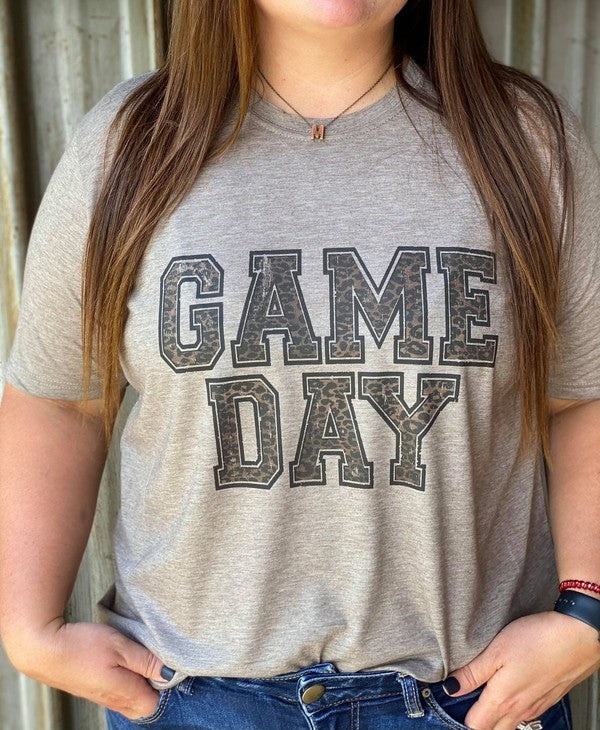 Ask Apparel Game Day Leopard Tee