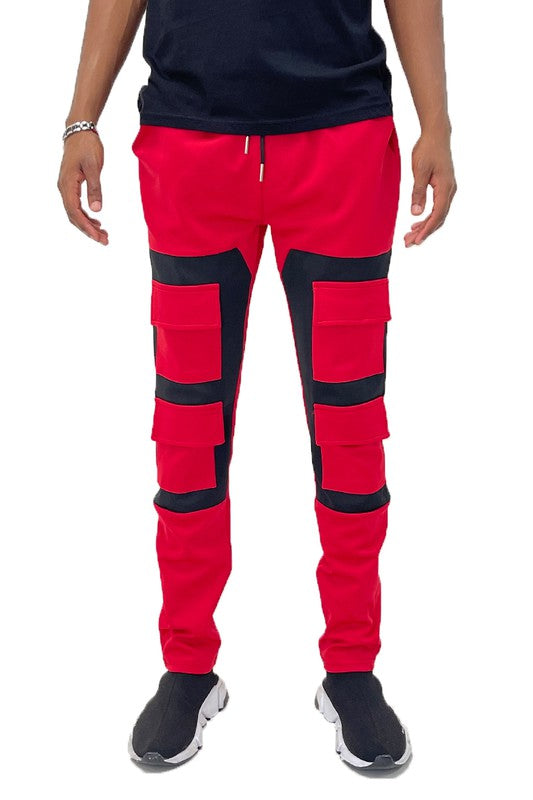 Weiv Color Block Cargo Track Pant