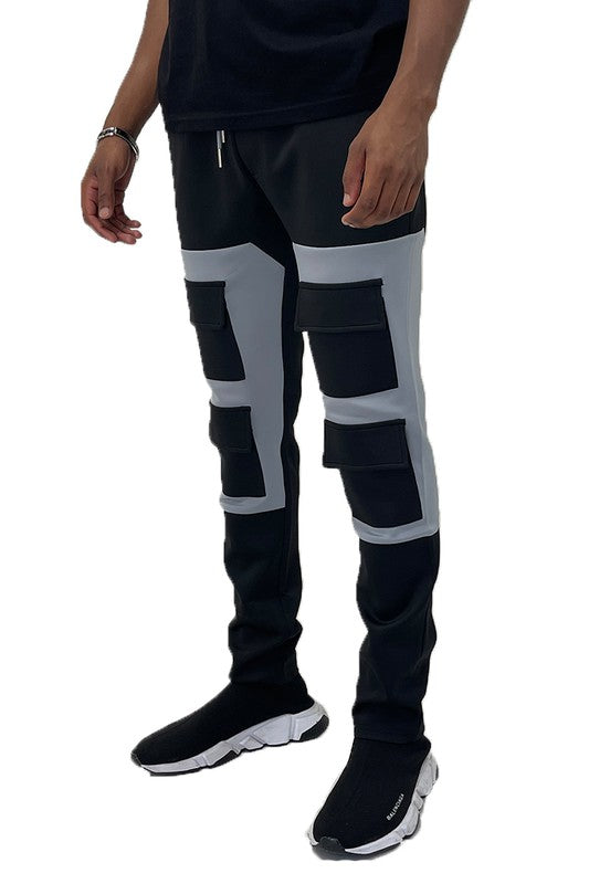 Weiv Color Block Cargo Track Pant