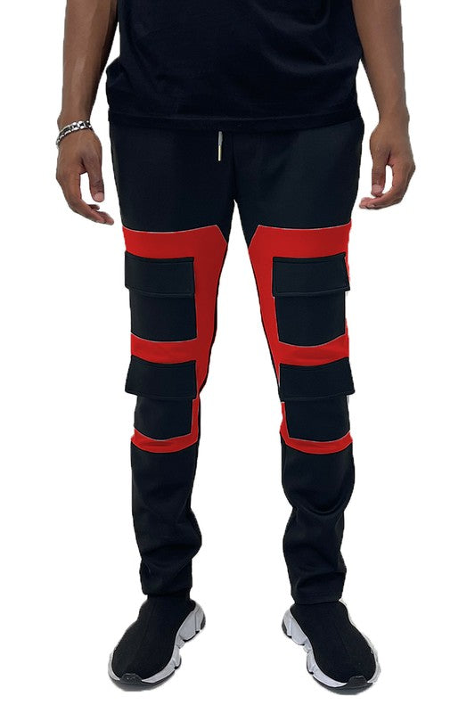 Weiv Color Block Cargo Track Pant