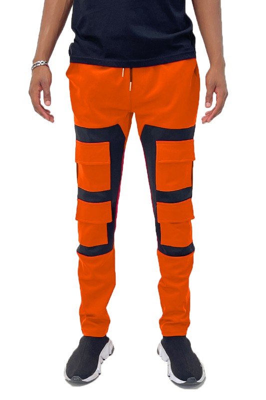 Weiv Color Block Cargo Track Pant