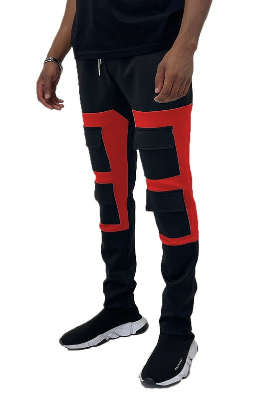 Weiv Color Block Cargo Track Pant