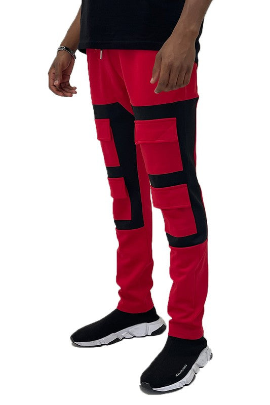 Weiv Color Block Cargo Track Pant