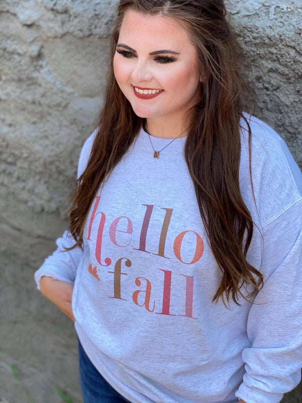 Ask Apparel Hello Fall Sweatshirt