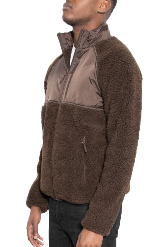 Weiv Full Zip Sherpa Fleece Jacket