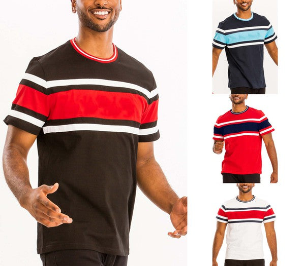 Weiv Cotton Three Stripe Tshirt