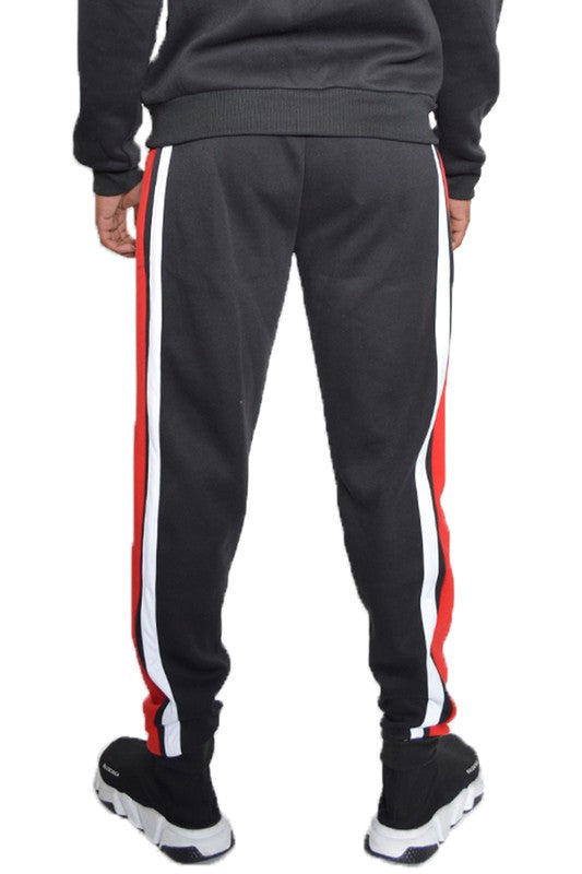 Weiv Solid With Three Stripe Pullover Hoodie