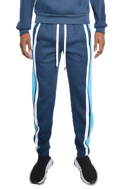 Weiv Solid With Three Stripe Pullover Hoodie