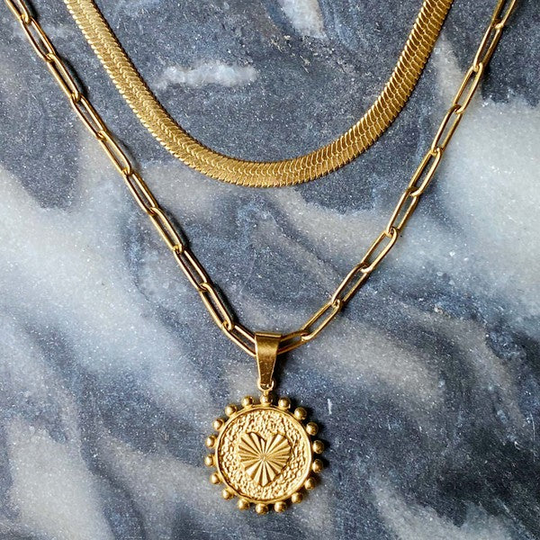 Ellison and Young Double Chain Initial Necklace