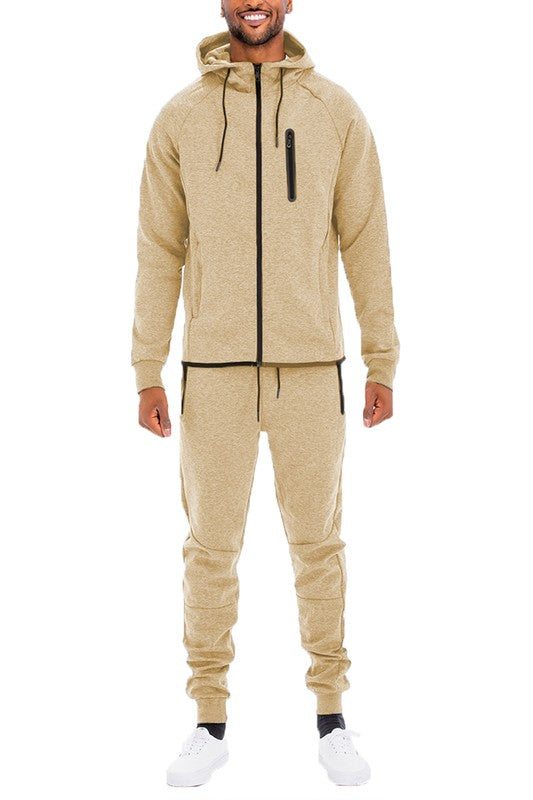 Weiv Mens Full Zip Sweat Pant Sweat Set