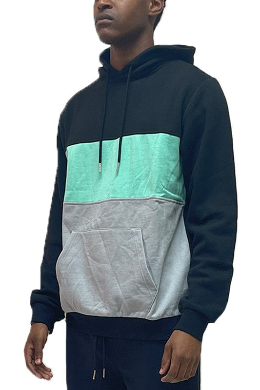 Weiv Color Block Pullover Hoodie