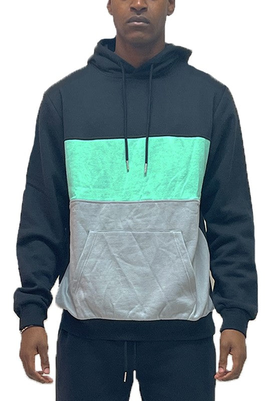 Weiv Color Block Pullover Hoodie