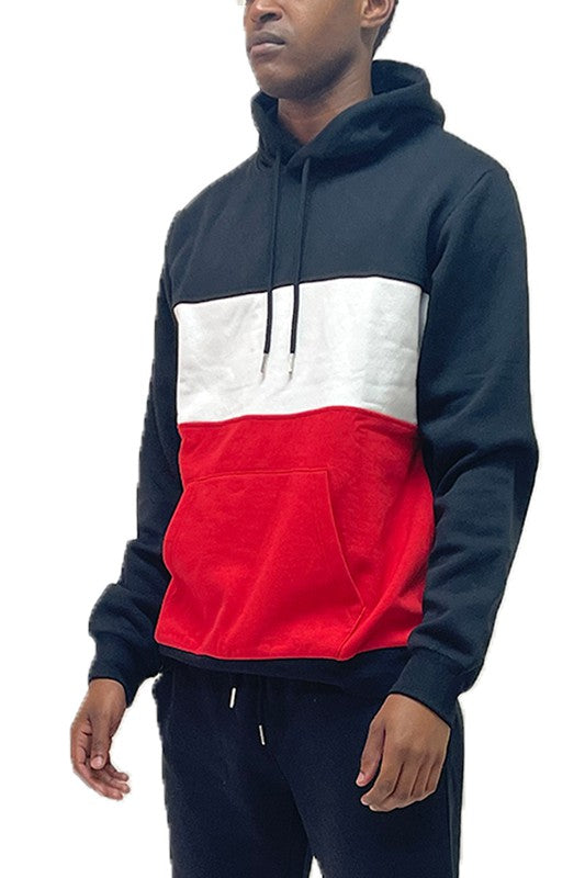 Weiv Color Block Pullover Hoodie