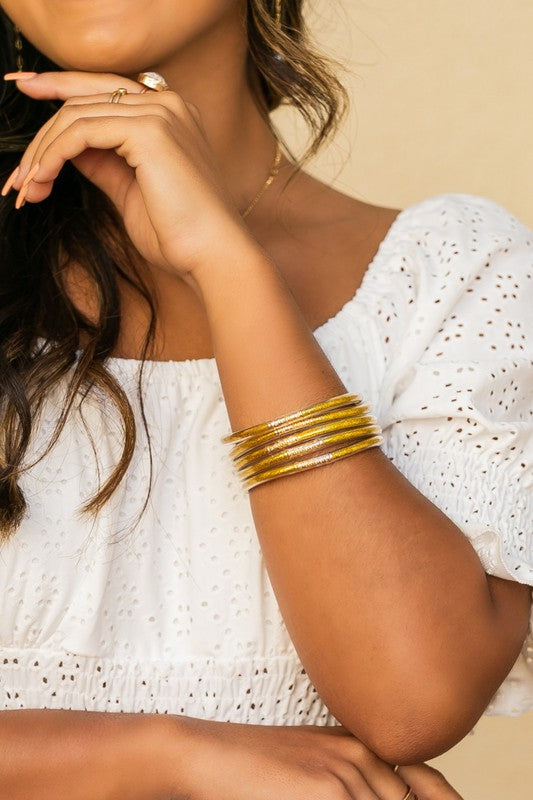 Aili's Corner Glitter Jelly Bangle Bracelets