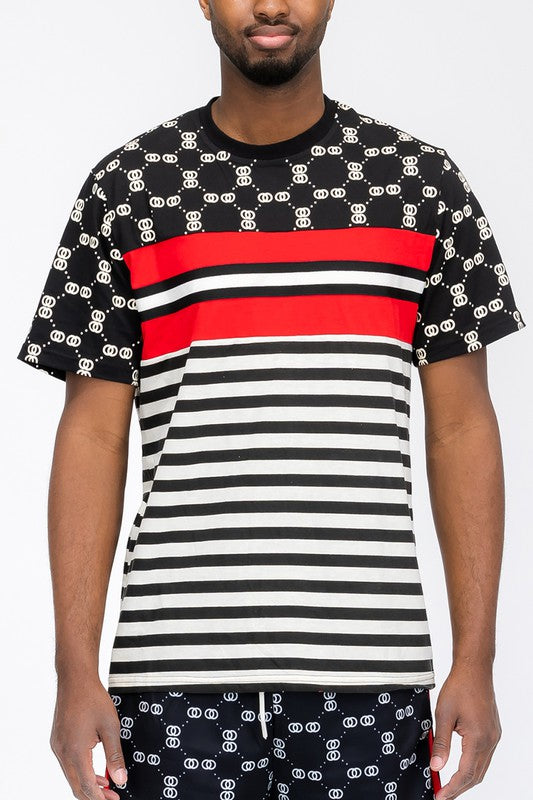 Weiv Chain Link Print Short Sleeve Tshirt