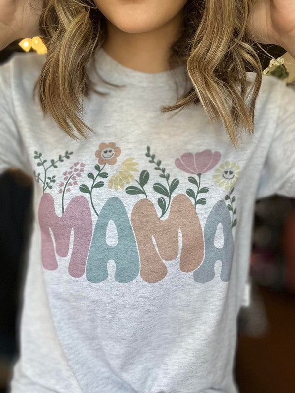 Ask Apparel Mama Floral Tee