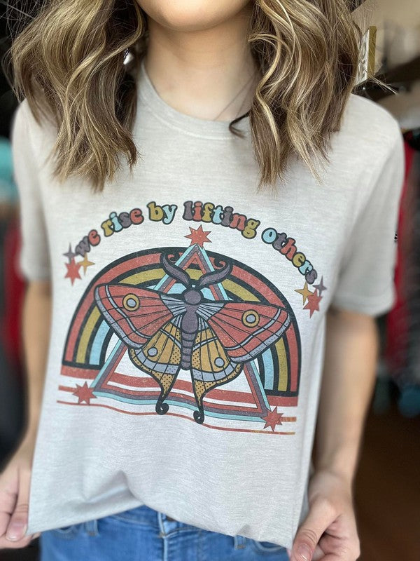 Ask Apparel We Rise By Lifting Others Tee