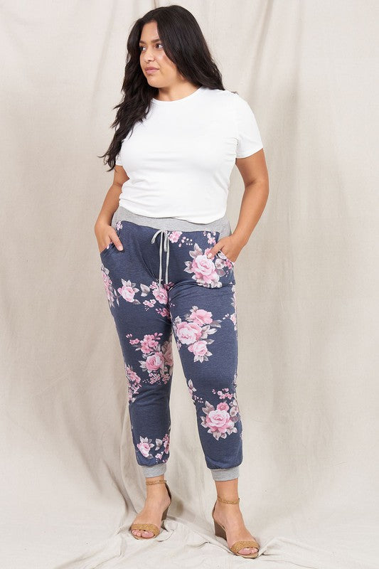 EG fashion Floral Drawstring Jogger
