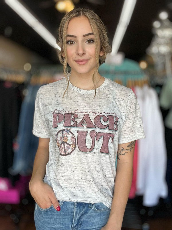 Ask Apparel Peace Out Tee