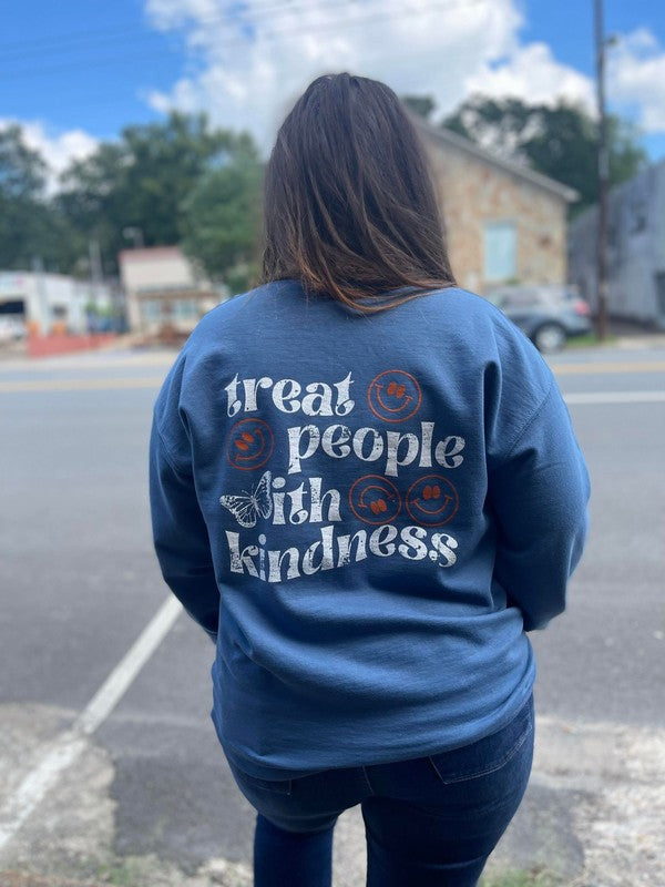 Ask Apparel Treat People With Kindness Sweatshirt