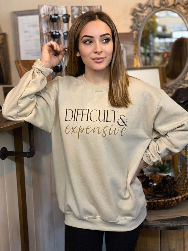 Ask Apparel Difficult and Expensive Sweatshirt
