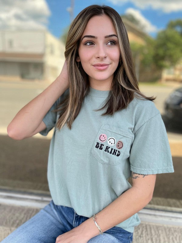 Ask Apparel Be Kind Pocket Tee