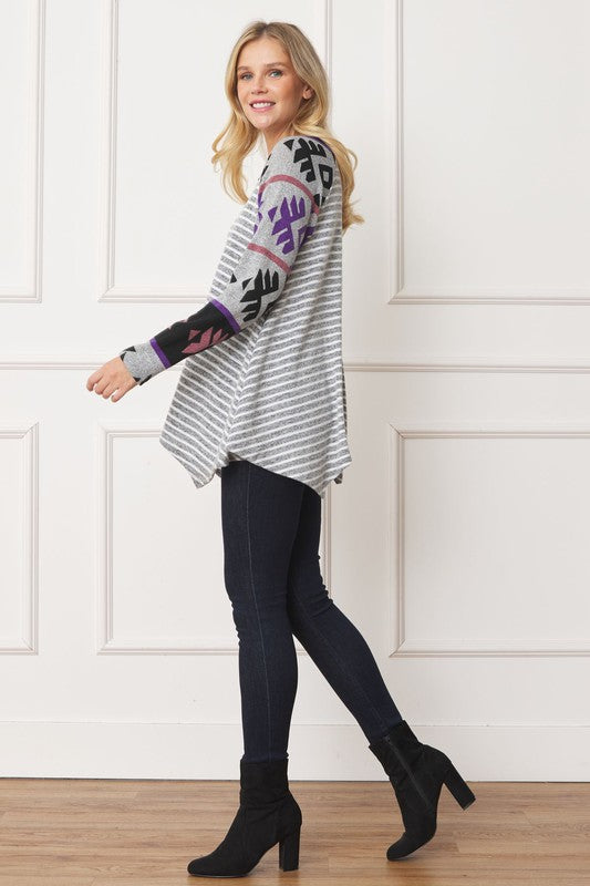 EG fashion Tribal Sleeve Handkerchief Tunic