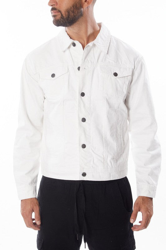 Blue Age Men's White Denim Jacket