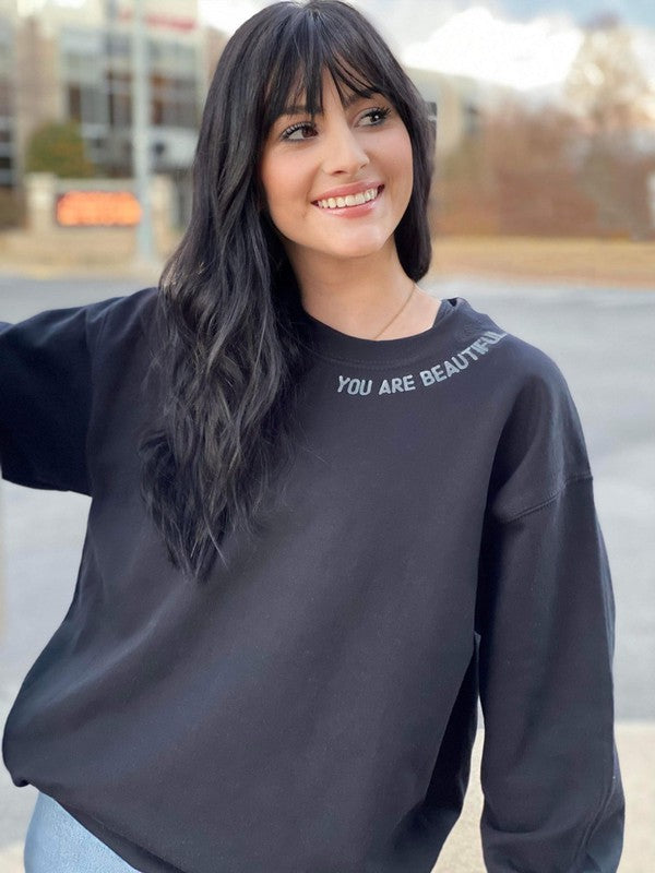 Ask Apparel Darling, There Is No Flaw In You Sweatshirt