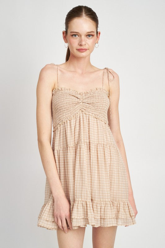 Emory Park Smocked Baby Doll Dress With Ruffled