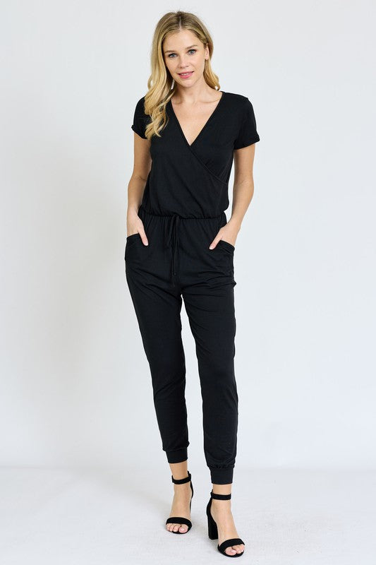 EG fashion Short Sleeve Jogger Jumpsuit