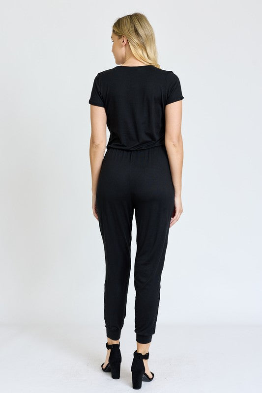EG fashion Short Sleeve Jogger Jumpsuit