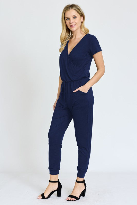 EG fashion Short Sleeve Jogger Jumpsuit