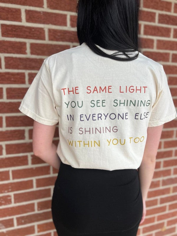 Ask Apparel The Light Shines Within You