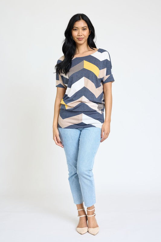 EG Chevron Dolman Top