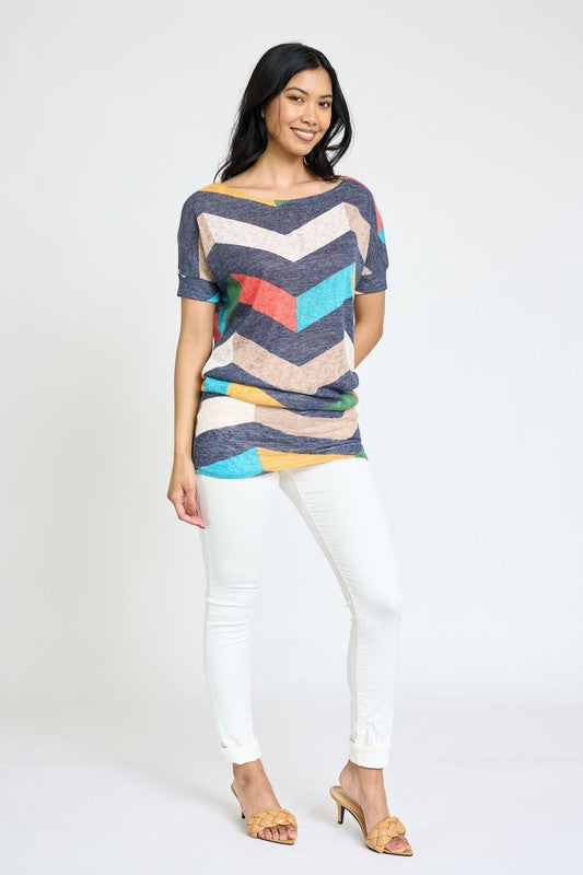 EG Chevron Dolman Top