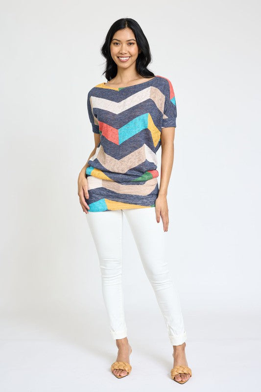 EG Chevron Dolman Top
