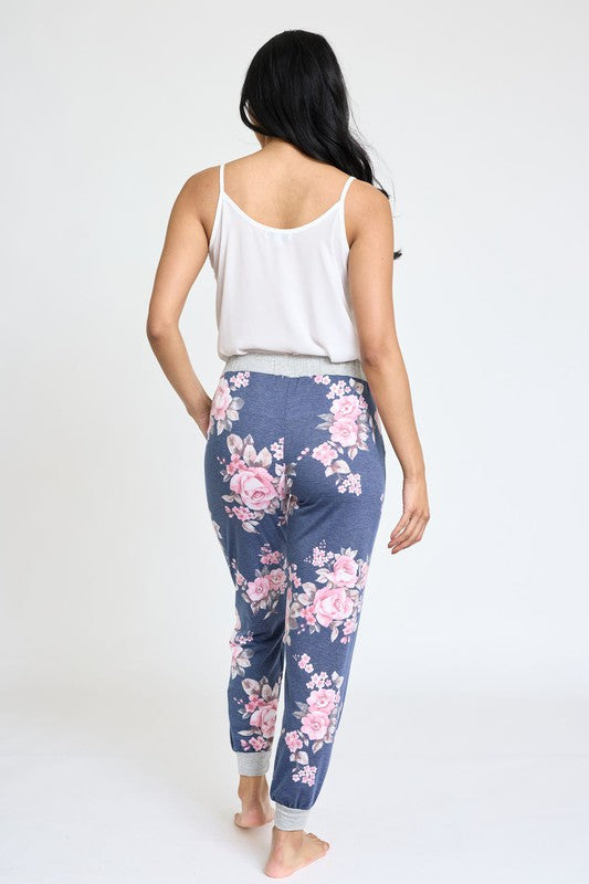 EG fashion Plus Floral Drawstring Jogger