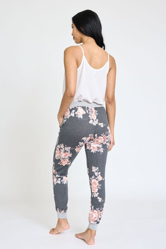 EG fashion Plus Floral Drawstring Jogger