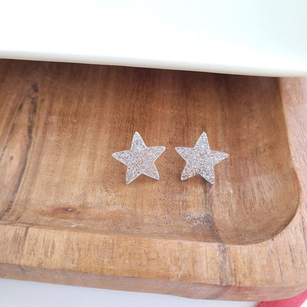 Spiffy & Splendid Star Studs - Silver