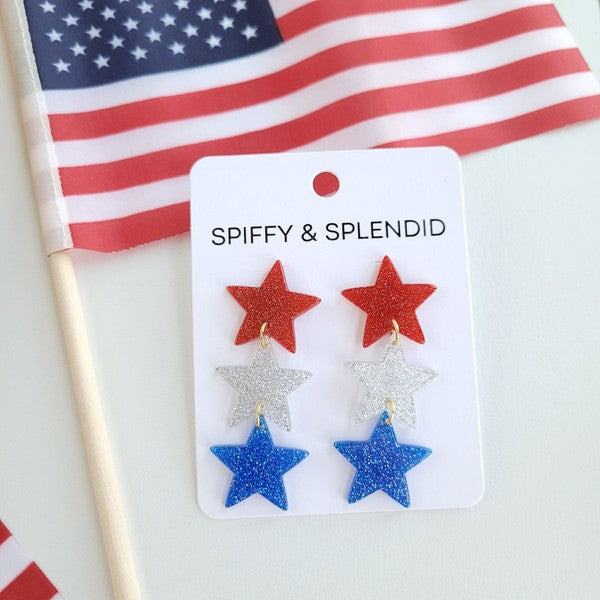 Spiffy & Splendid Star Spangled Dangles - Sparkle