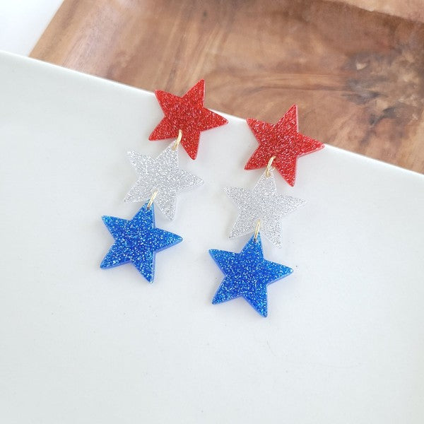 Spiffy & Splendid Star Spangled Dangles - Sparkle