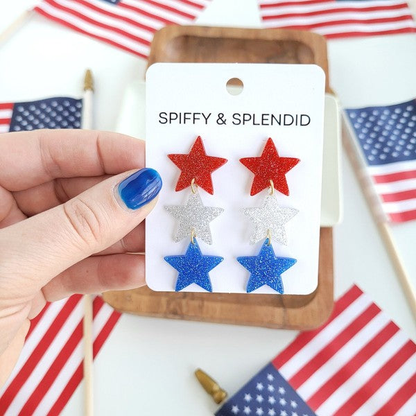 Spiffy & Splendid Star Spangled Dangles - Sparkle